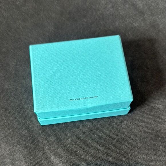 Tiffany & Co. Suede Earring Gift Box and Blue Gift Box Holder - Picture 10 of 11